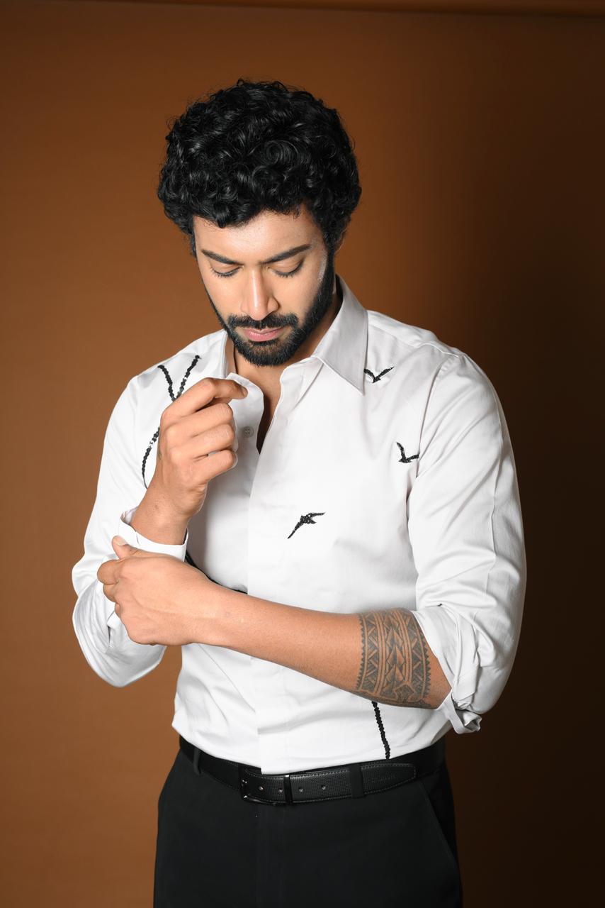 BIRDS AND LINES SHIRT