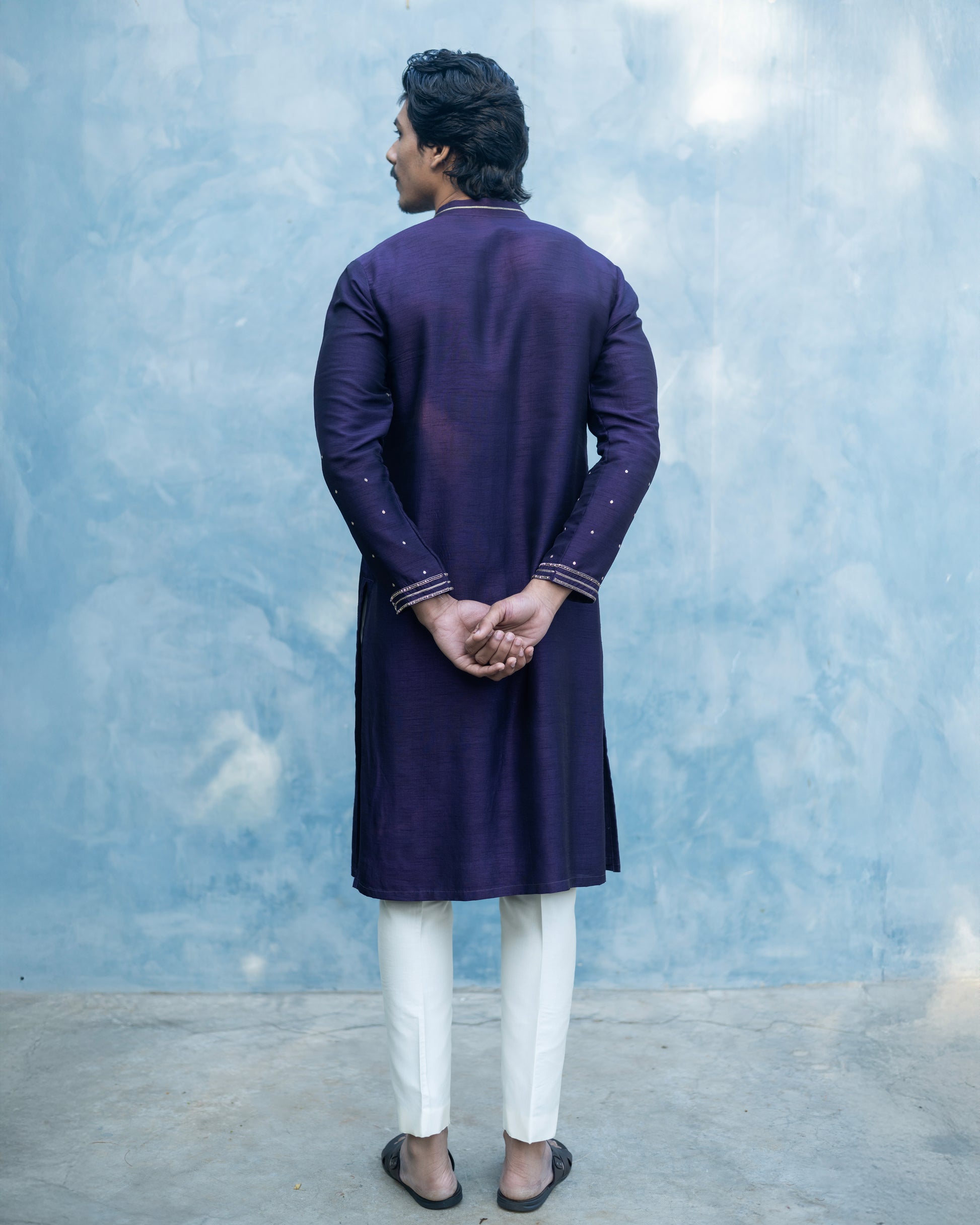 PURPLE BLOOM KURTA SET