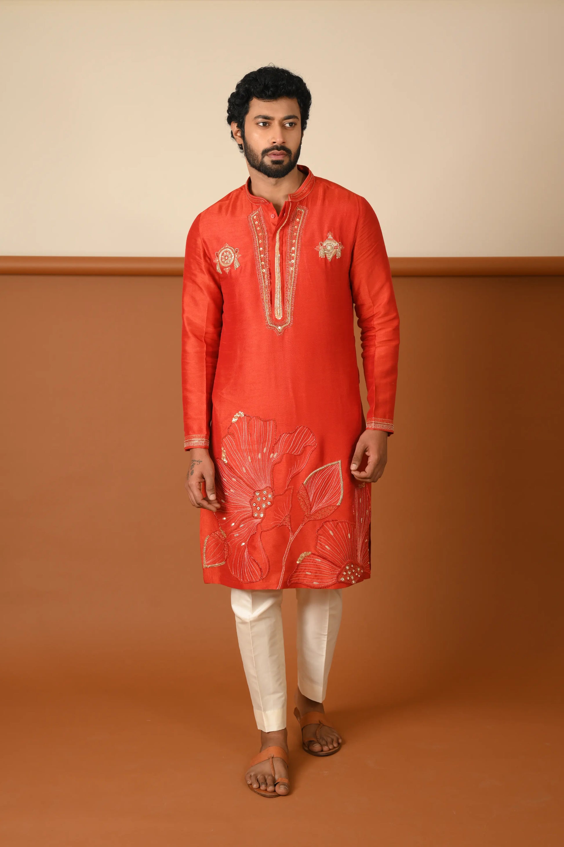 FLORAL SCN KURTA SET
