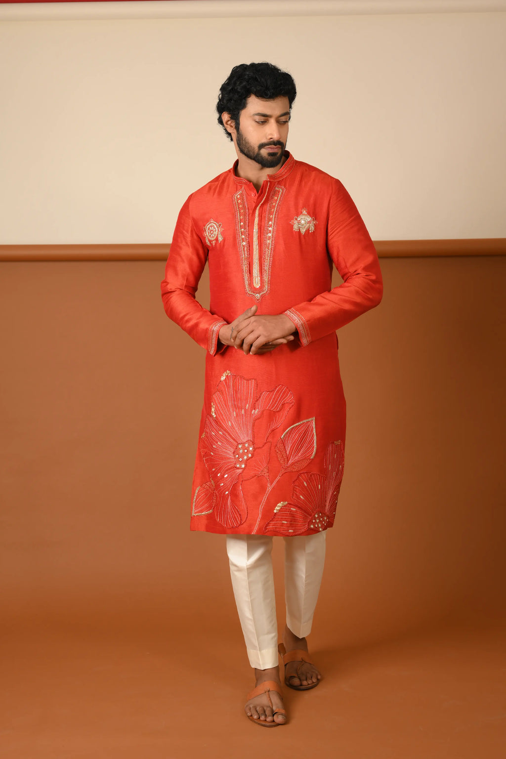 FLORAL SCN KURTA SET