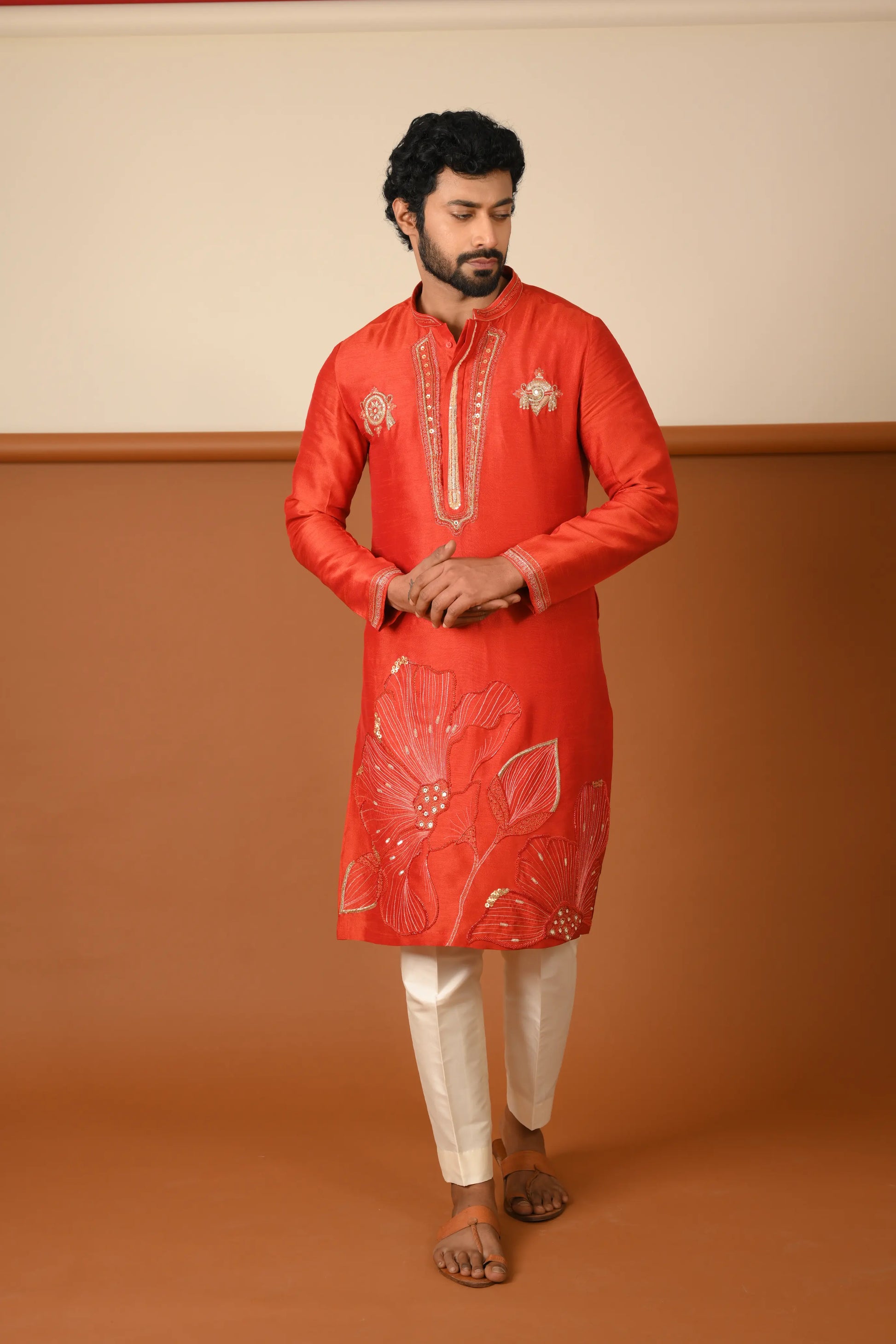 FLORAL SCN KURTA SET