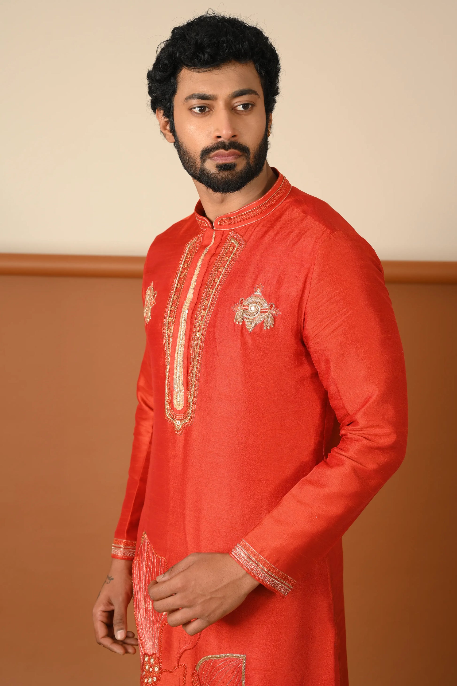 FLORAL SCN KURTA SET