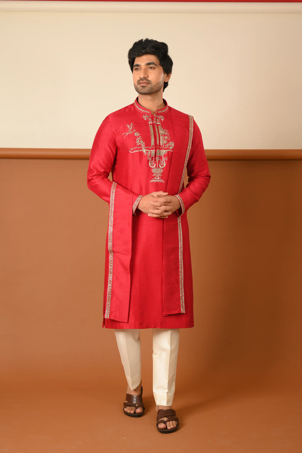 TEMPLE PILLAR KURTA SET