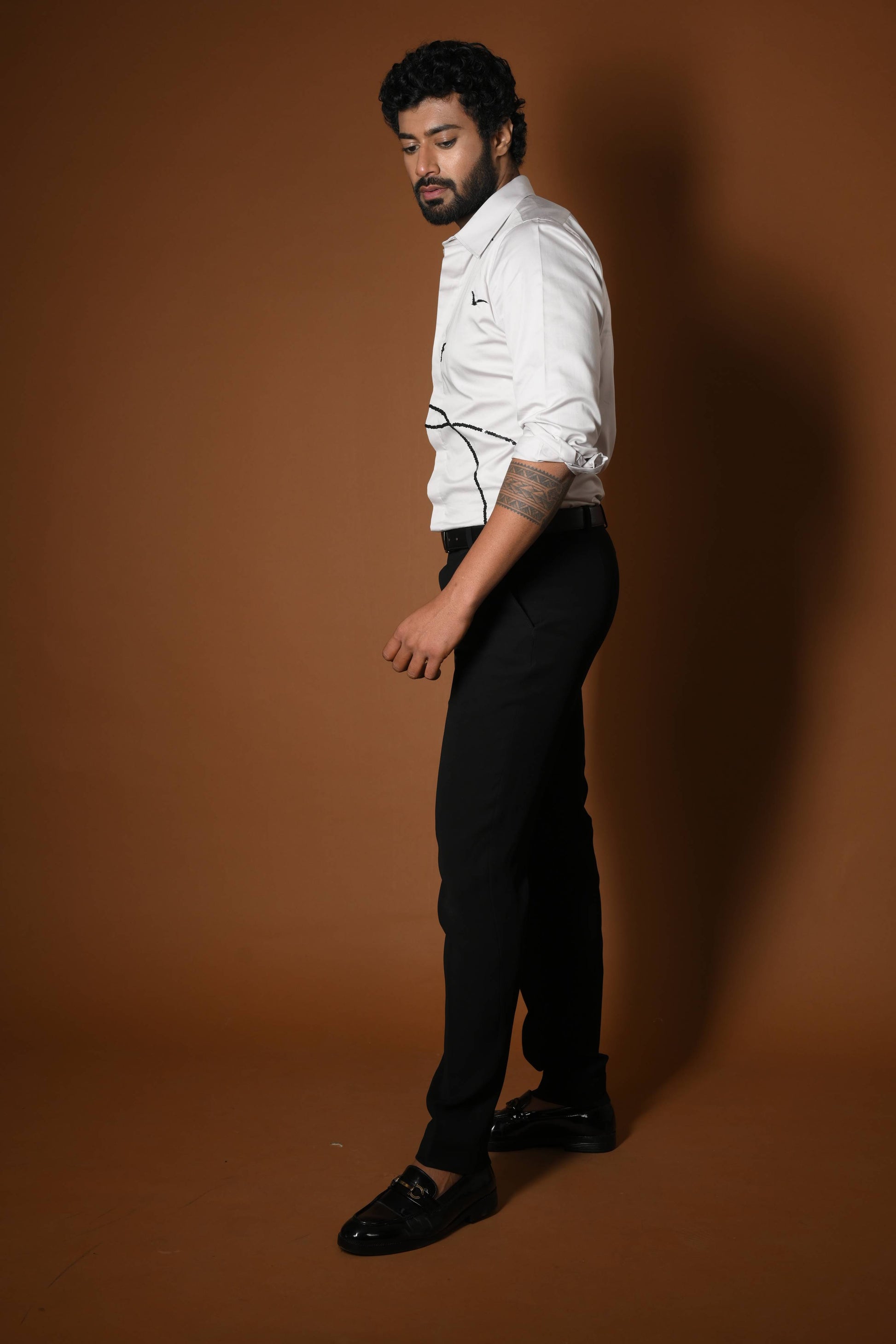 BIRDS AND LINES SHIRT